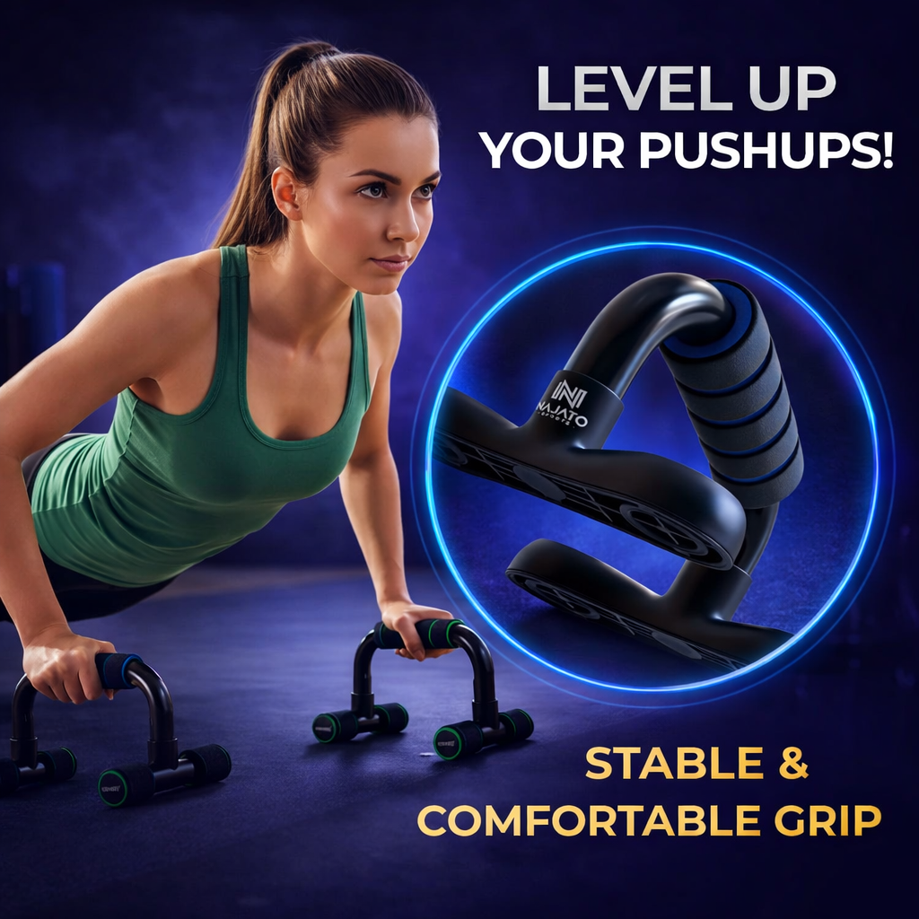 H-Shaped Non-Slip Push-Up Stands - Home Exercise Equipment