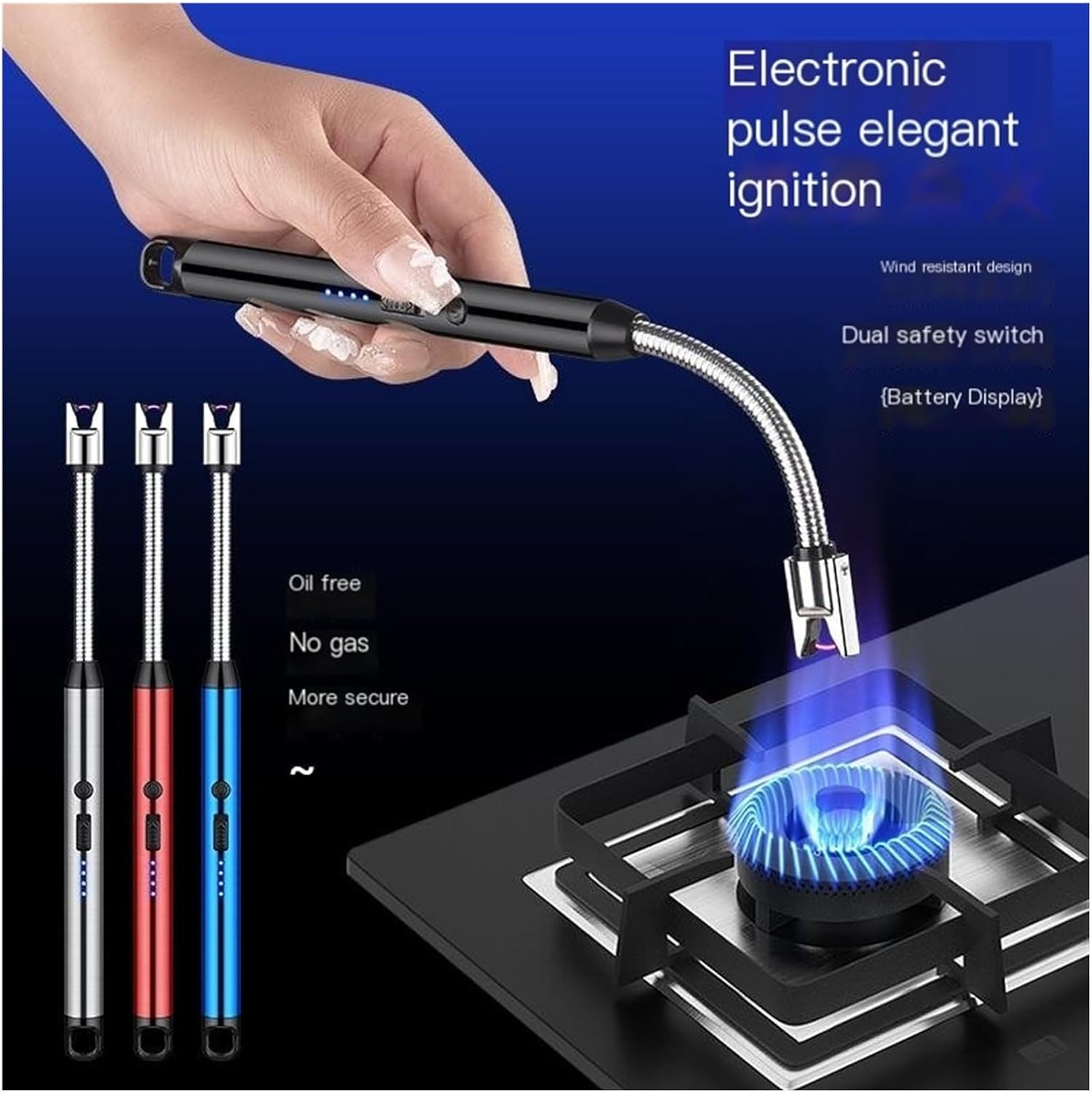 USB Rechargeable Arc Lighter ( Free Delivery Only Today )