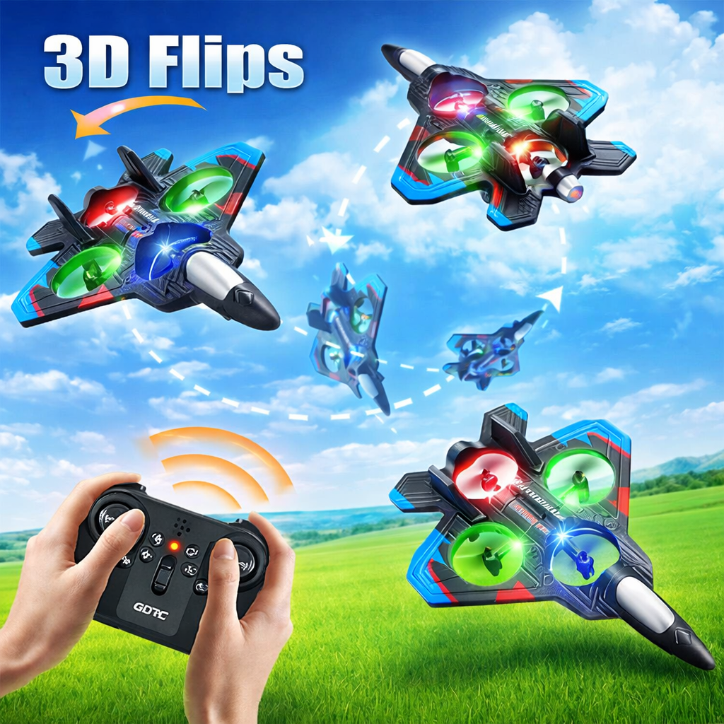 Premium Quality Rechargeable RC Fighter Combat Aircraft With 360 Flip