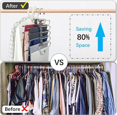5 in 1 Space Saving Clothes Organizer Hanger