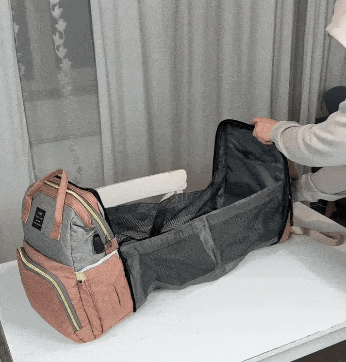 Baby Travel Diaper Bag With Outdoor Bassinet Bed Backpack