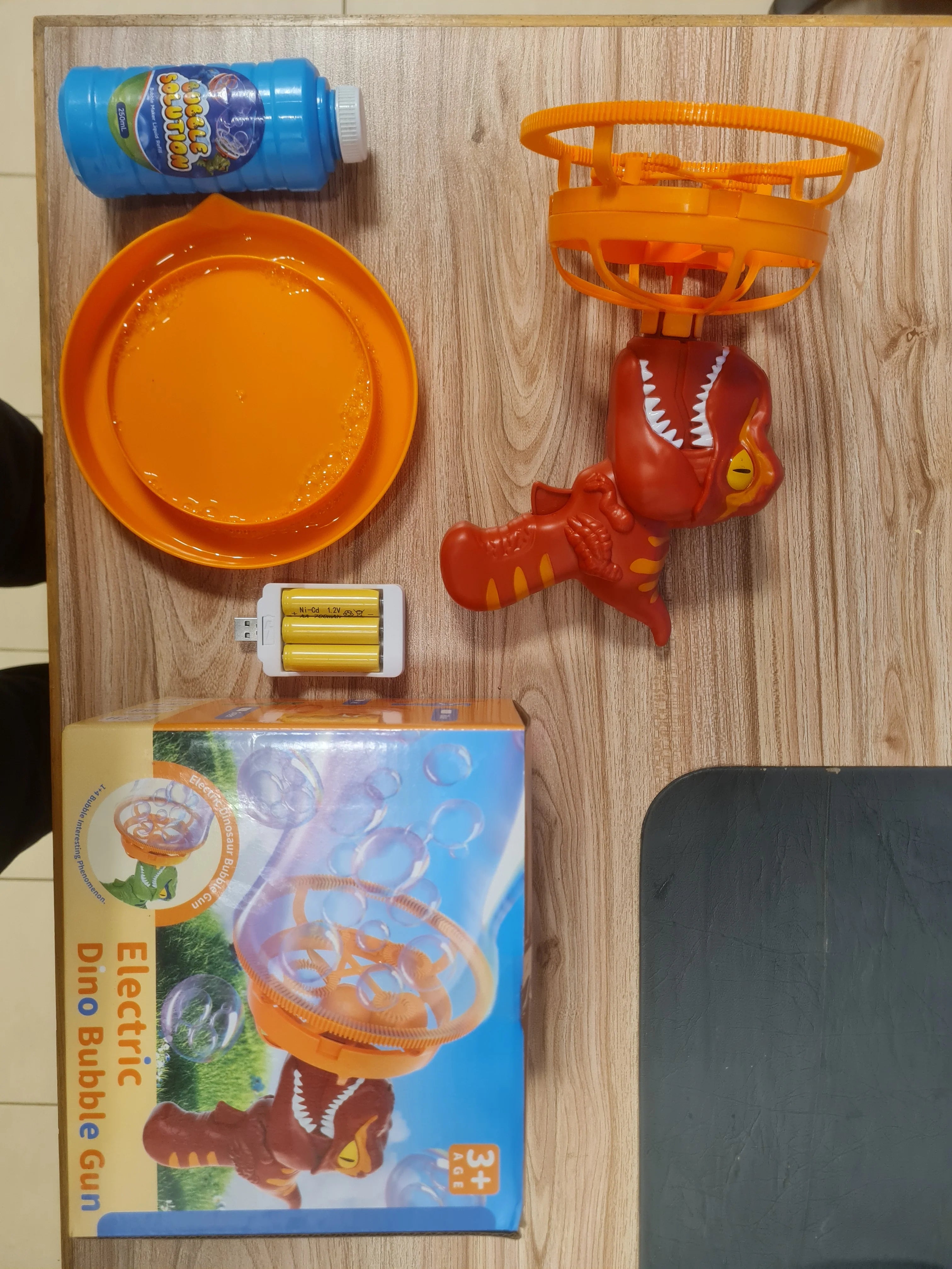 Rechargeable Bubble Blaster Machine Toy ( AAA Batteries with Charger Included )