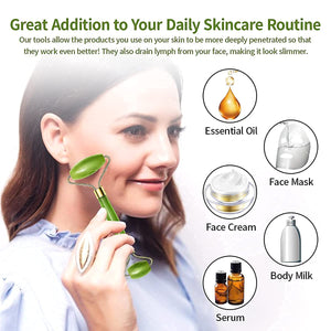 Jade Roller With Gua sha