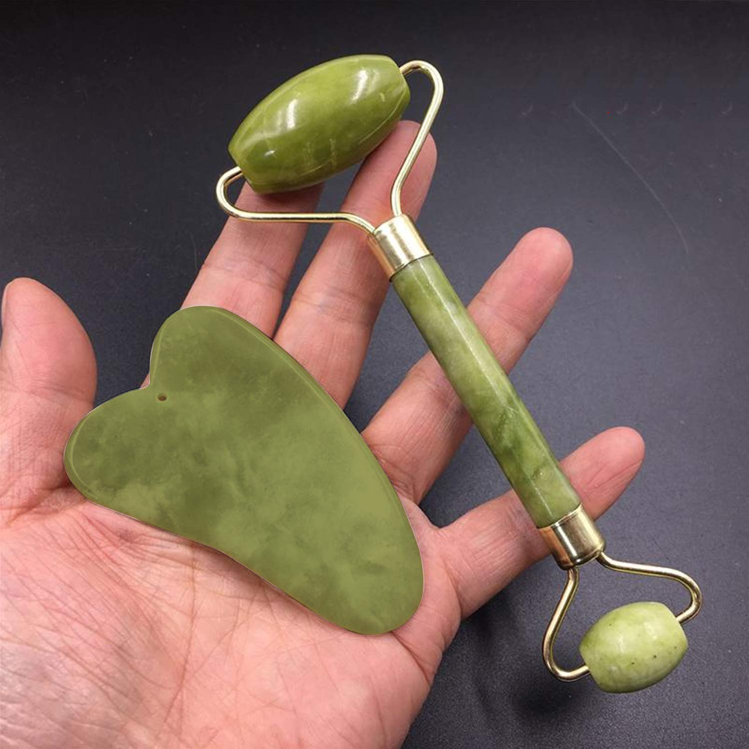 Jade Roller With Gua sha