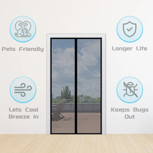 Magnetic Mesh Screen Anti Mosquito Door