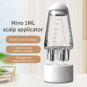 Transparent Hair Oil Applicator Scalp Massager