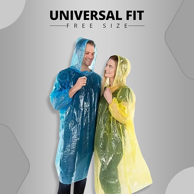 Reusable Unisex Rain Coat Poncho - Parachout