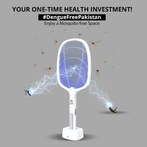 2 in 1 Rechargeable Mosquito Racket
