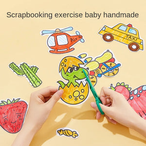 Children's Coloring Drawing Roll Sticker - Imported