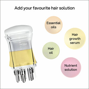 Transparent Hair Oil Applicator Scalp Massager