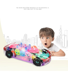 Concept Transparent Racing Car Toy With Music