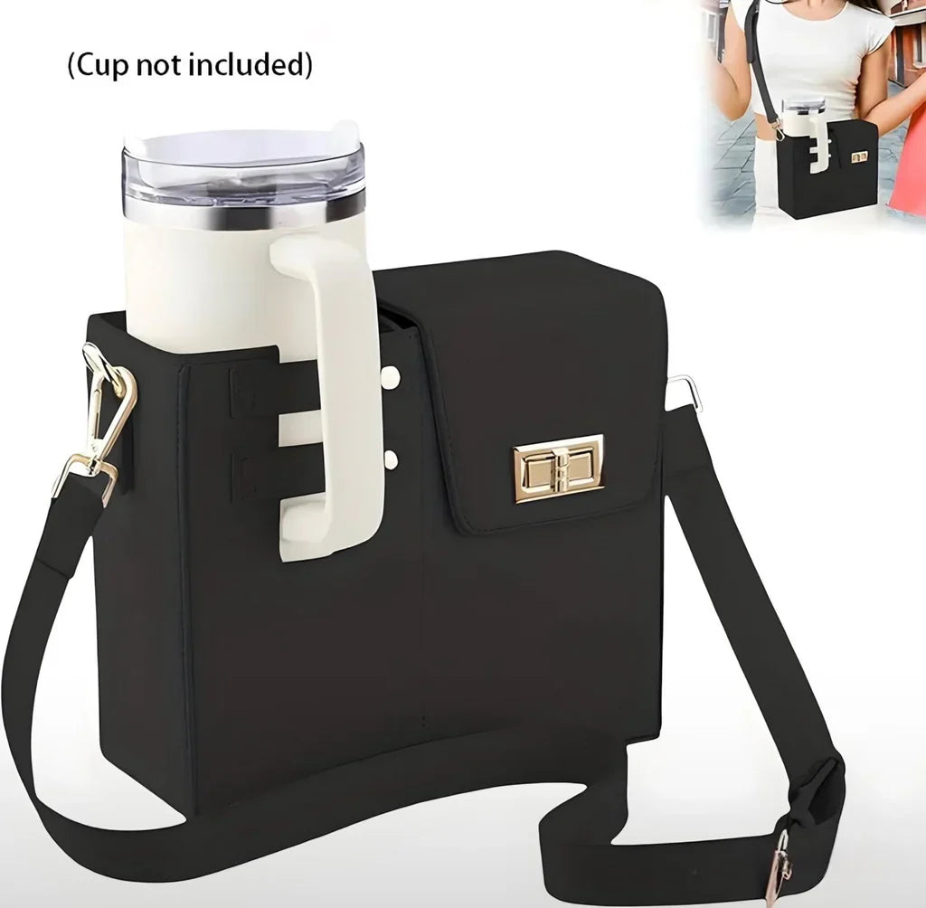 Premium Quality Stanley Crossbody Leather Bag For Tumbler
