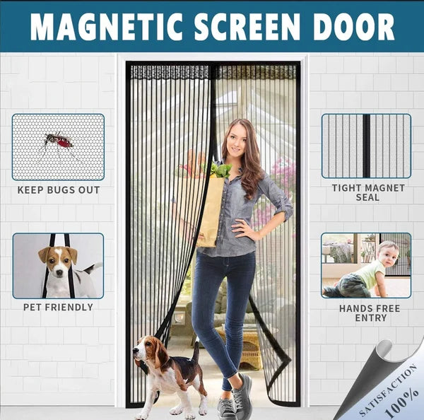 Magnetic Mesh Screen Anti Mosquito Door