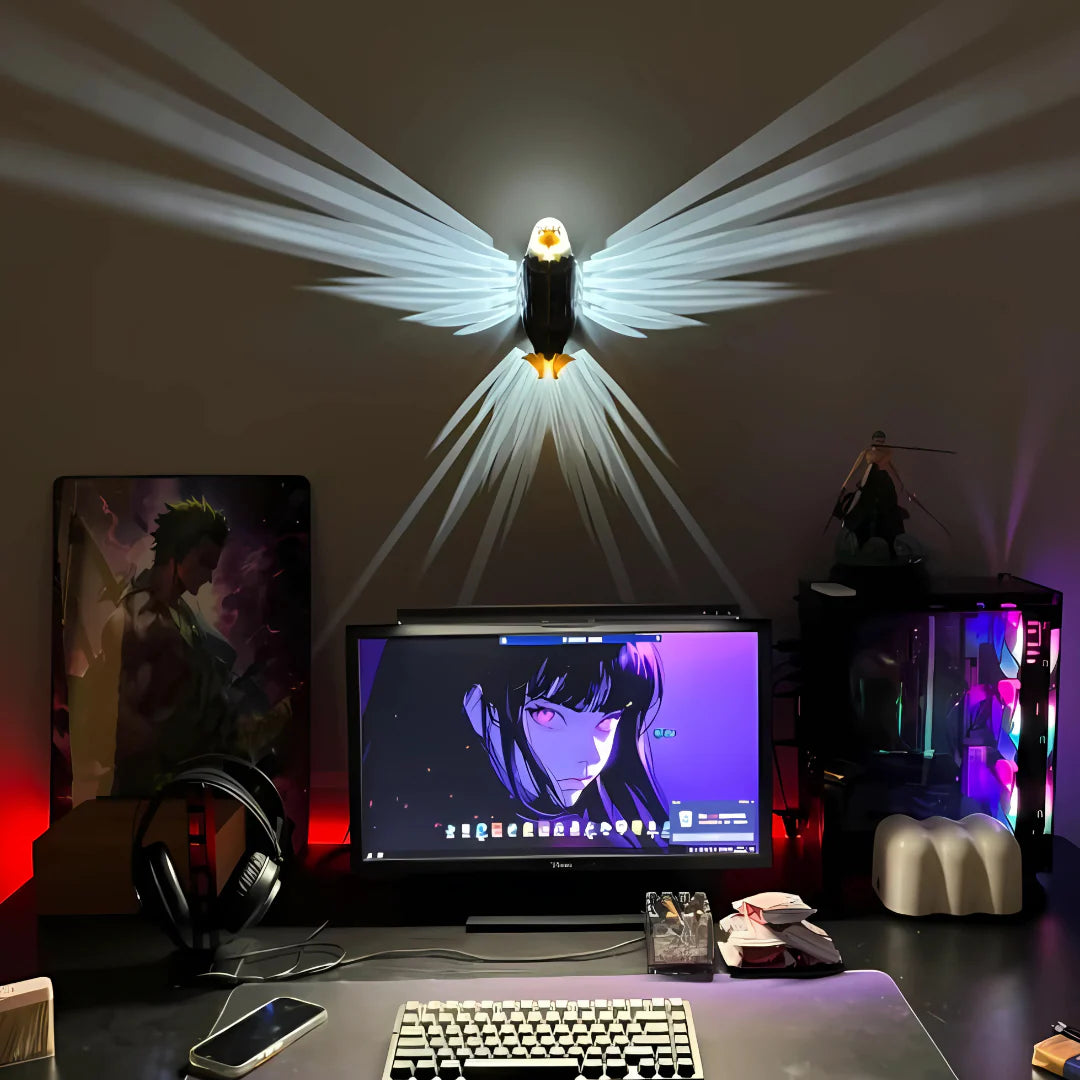 3D Luminous Eagle Wall Decoration Light