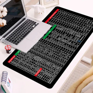 Anti-slip Keyboard Mouse Pad with Shortcut Key Patterns