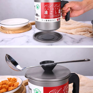 Cooking Oil Strainer Pot