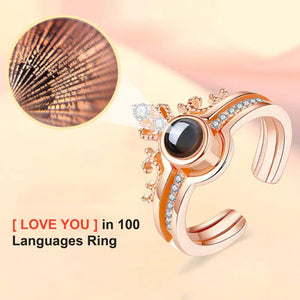 I Love You In 100 Languages Elegance Ring