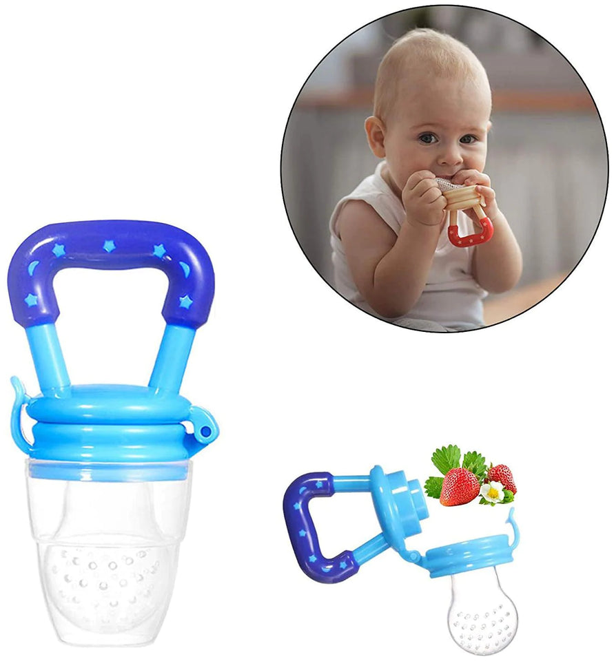 Combo Pack Baby Spoon Feeder Bottle With Baby Fruit Pacifier (90ML Bottle)