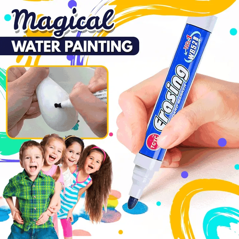 Magical Floating Painting In Water With Spoon (8 Pcs Marker)