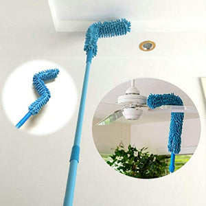 Flexible Microfiber Cleaning Duster With Extendable Rod-Ceiling Fan Duster