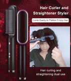 Professional Anti Scaled Hair Straightener Brush