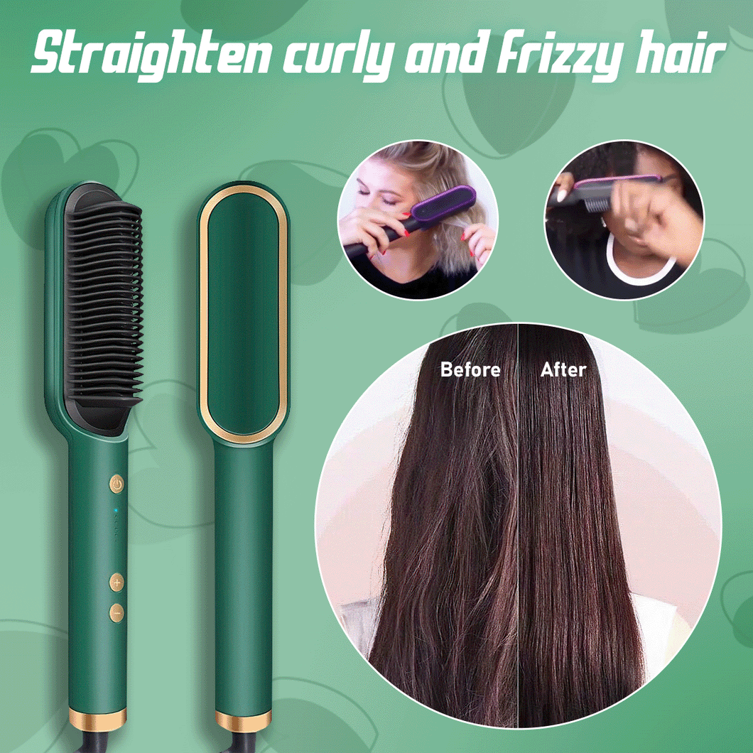 Professional Anti Scaled Hair Straightener Brush luxurious.pk