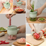 MULTIFUNCTIONAL RECHARGEABLE HANDHELD ELECTRIC VEGETABLE CUTTER
