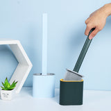 Silicon Soft Bristles Flexible Toilet Cleaning Brush