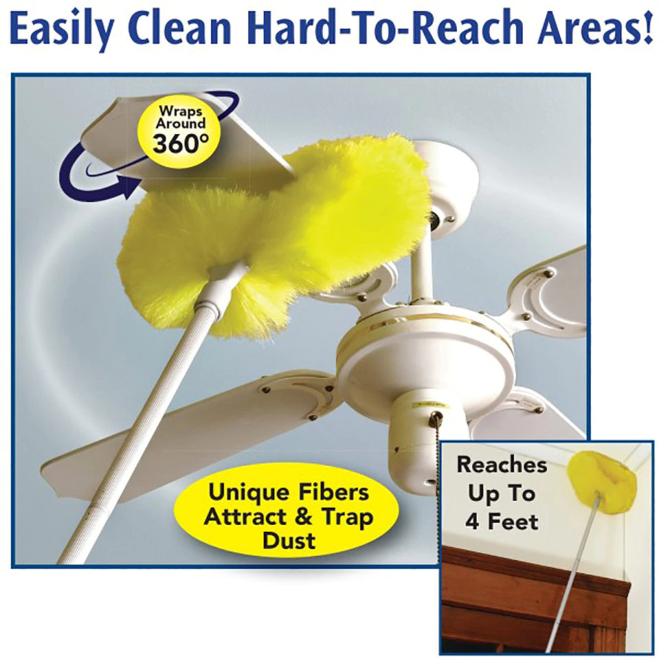 Removable Ceiling Fan Duster - Multipurpose Cleaning Duster