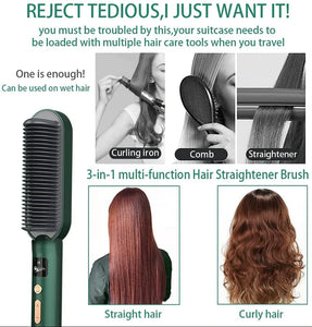 Professional Anti Scaled Hair Straightener Brush