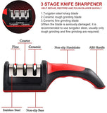 Knife Sharpener 3 in 1 Professional Handheld Stainless Steel Knife Sharpeners